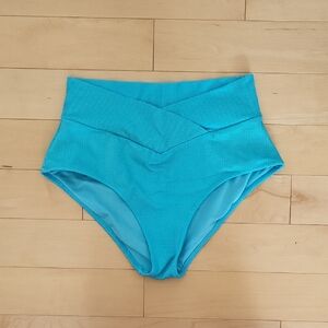 Aerie High Waist Full Coverage Bikini Bottom, Size M